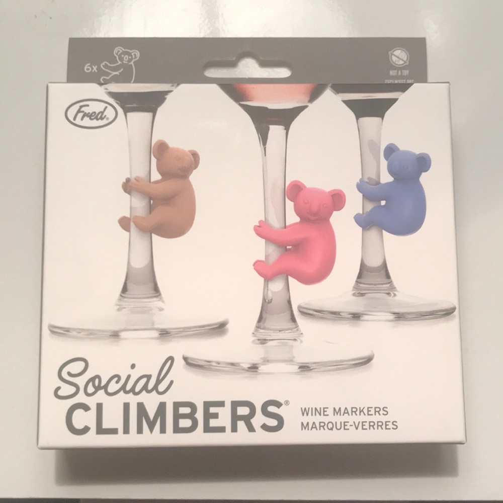 Koala Wine Markers- Social Climbers- New in Box